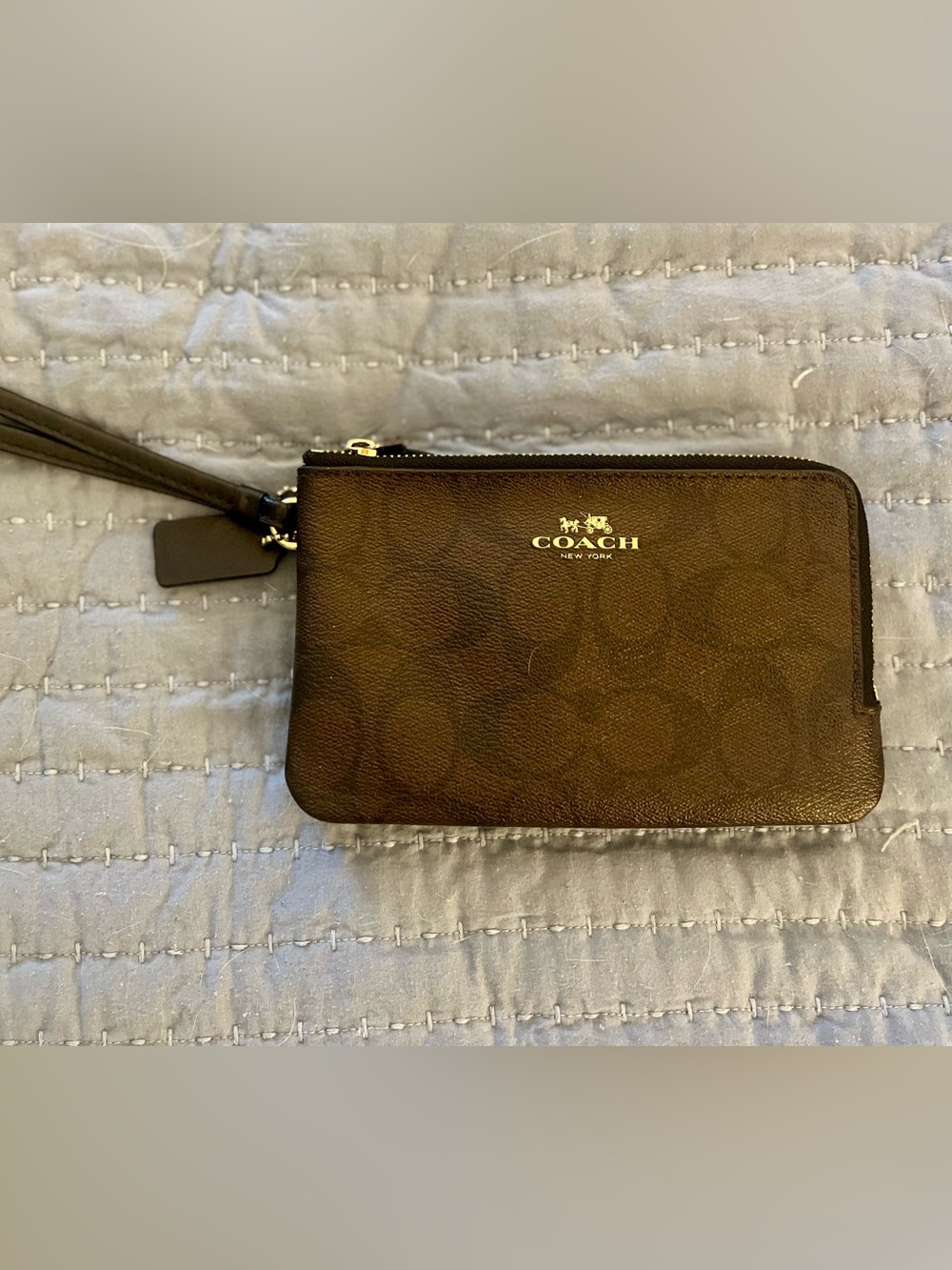Coach Double Zipper Wristlet